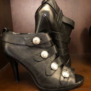 Coach Peep Toe Booties